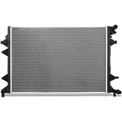 Rareelectrical - Radiator Assembly Compatible With 2017-2018 Volkswagen Jetta 2016-2018 1.4L L4 1395Cc 13664