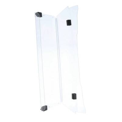 Rareelectrical - Clear Two Piece Flip Down Windshield Compatible With Ezgo Txt Golf Cart 1994-2013 Gas Electric