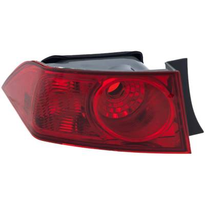 Rareelectrical - Tail Light Compatible With 2006-2008 Acura Tsx 2.4L I4 K24a2 Left Driver Side Halogen Repa730108
