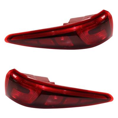 Rareelectrical - Led Tail Light Assembly Right Left Pair Outer Compatible With 2017-2019 Kia Sportage Sx Turbo 2.0L