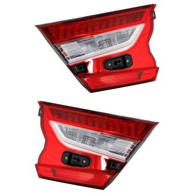 Rareelectrical - Led Tail Light Assembly Right Left Pair Inner Compatible With 2018-2022 Honda Accord Ex Sport Se