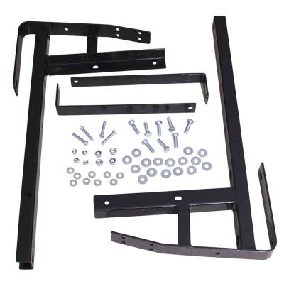Rareelectrical - Cargo Box Mounting Bracket Kit Compatible With E-Z-Go Txt Golf Cart 1996 And Up Gas Electric Black