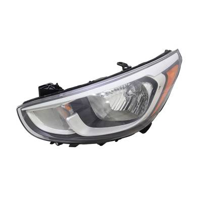 Rareelectrical - New Driver Headlight Fits Hyundai Accent 2017 Hy2502192 921011R710 92101-1R710