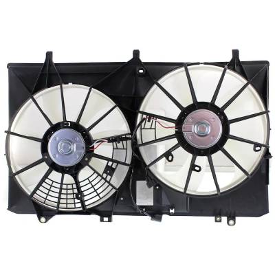 RAREELECTRICAL - New Dual Cooling Fan Assembly Compatible With Toyota Sienna Le 4 Cyl 2.7L Sienna Base 4 Cyl 2.7L