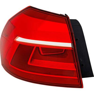Rareelectrical - Tail Light Compatible With 2016-2017 Volkswagen Passat 1.8L 2.0L I4 Ea390 Ea288 Left Driver Side