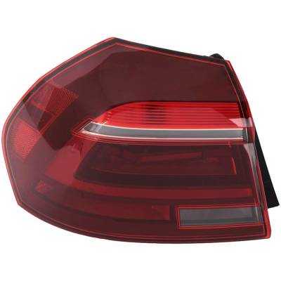 Rareelectrical - Tail Light Compatible With 2017-2019 Volkswagen Passat 1.8L 2.0L I4 Ea390 Ea288 Left Driver Side Led