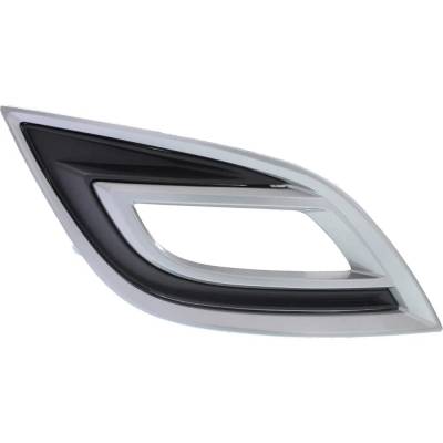 Rareelectrical - New Primed Fog Light Trim Compatible With Mazda Cx-9 Grand Touring 6 Cyl 3.7L Cx-9 Gt 6 Cyl 3.7L