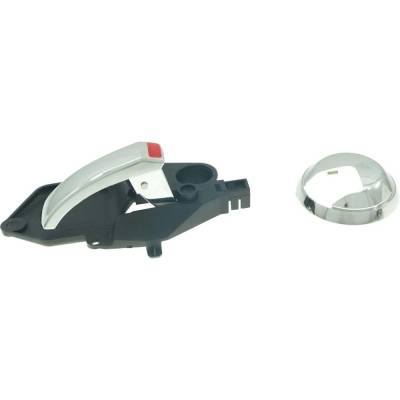 Rareelectrical - Front Passenger Side Interior Door Handle Compatible With 1957-2019 Fiat 500 Chrome Without Key Hole
