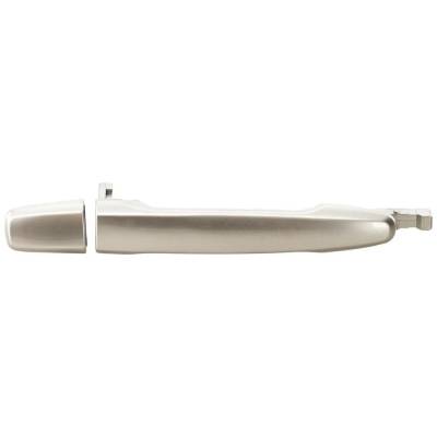 Rareelectrical - Left Rear Exterior Door Handle Compatible With 2007-2013 Mitsubishi Outlander Silver Without Key