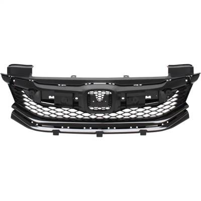 Rareelectrical - New Painted Black Grille Assembly Compatible With Honda Accord Lx-S 4 Cyl 2.4L Accord Ex 4 Cyl 2.4L