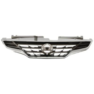 Rareelectrical - New Chrome Shell Grille Assembly Compatible With Nissan Altima Sr 6 Cyl 3.5L Altima S 6 Cyl 3.5L
