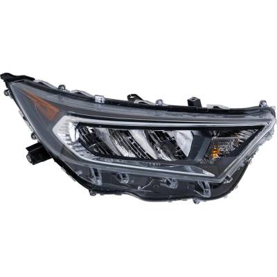 Rareelectrical - Headlight Compatible With 2019-2021 Toyota Rav4 2.5L I4 A25a-Fks A25a-Fxs Right Passenger Side Led