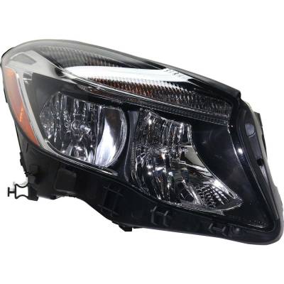Rareelectrical - Headlight Compatible With 2015-2020 Mercedes-Benz Gla45 Amg Gla250 Right Passenger Side Halogen