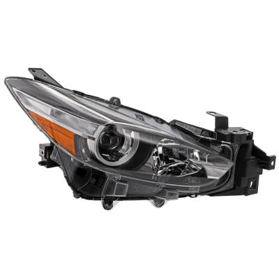 Rareelectrical - New Headlight Compatible With 2017-2018 Mazda 3 3 Sport 2.0L 2.5L I4 Pe-Vps Py-Vps Right Passenger