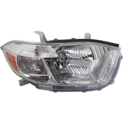 Rareelectrical - New Headlight Compatible With 2010 Toyota Highlander 2.7L 3.5L I4 Right Passenger Side Halogen