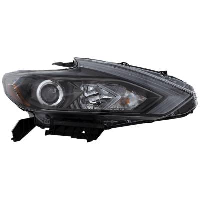 Rareelectrical - New Headlight Compatible With 2016-2018 Nissan Altima 2.5L 3.5L I4 Qr25de Vq35de Right Passenger