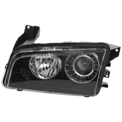 Rareelectrical - Headlight Compatible With 2008-2010 Dodge Charger 2.7L 3.5L V6 Eer Egg Left Driver Side Xenon