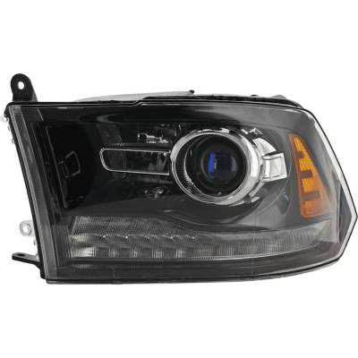 Rareelectrical - Headlight Compatible With 2013-2014 Ram 1500 2500 3500 3.6L 5.7L V6 Left Driver Side Halogen