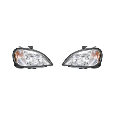Rareelectrical - New Pair Of Headlight Fits Freightliner Columbia 120 Straight 00-04 A0632496006
