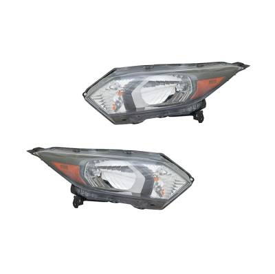 Rareelectrical - New Pair Of Headlights Fits Honda Hr-V 2018 Ho2502171 33100-T7s-A01 33150T7sa01
