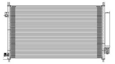 Rareelectrical - New A/C Condenser Compatible With Ac3030127 80110-Tx4-A01 80110Tx4a01 Direct Fit Replacement
