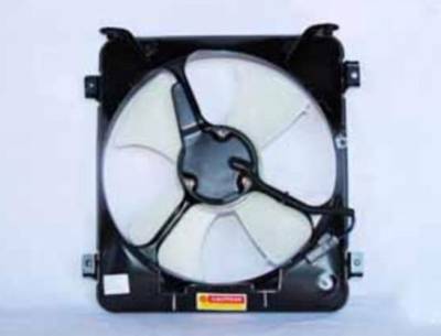 Rareelectrical - New Ac Condenser Fan Assembly Compatible With Honda Civic 1.6L L4 1590Cc Cid 1996 1997 1998