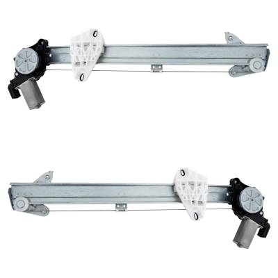 Rareelectrical - New Front Left And Front Right Window Regulator Compatible With Honda Fit Dx 4 Cyl 1.5L Fit Lx 4 Cyl
