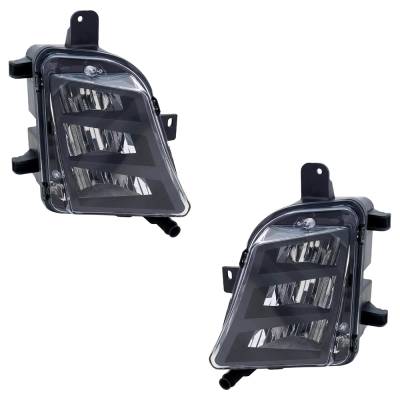 Rareelectrical - New Front Left And Front Right Fog Light Compatible With Volkswagen Gti Autobahn 4 Cyl 2.0L 2015