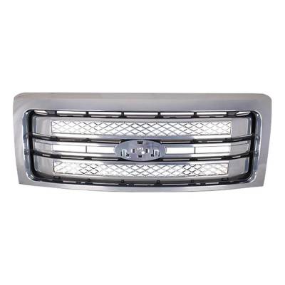 Rareelectrical - New Grille Assembly Compatible With Ford F-150 Platinum 6 Cyl 3.5L F-150 Platinum 8 Cyl 6.2L F-150