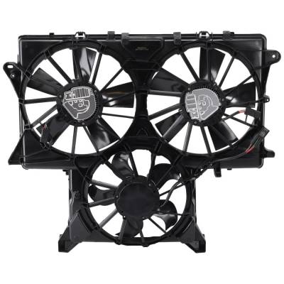 Rareelectrical - New Triple Cooling Fan Assembly Compatible With Chevrolet Gmc Sierra 1500 Sle 4 Cyl 2.7L Silverado