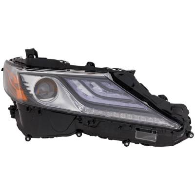 RAREELECTRICAL - Headlight Compatible With 2021-2024 Toyota Camry 2.5L I4 A25a-Fks A25a-Fxs Right Passenger Side Led