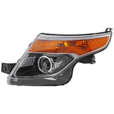 Rareelectrical - Headlight Compatible With 2011-2015 Ford Explorer 2.0L 3.5L I4 Ti-Vct Left Driver Side Xenon