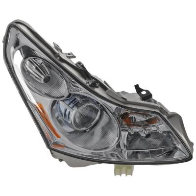 Rareelectrical - Headlight Compatible With 2007-2008 Infiniti G35 3.5L V6 Vq35de/Vq35hr Right Passenger Side Xenon