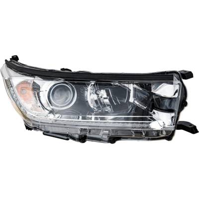 Rareelectrical - Headlight Compatible With 2017-2018 Toyota Highlander 2.7L 3.5L I4 Right Passenger Side Halogen