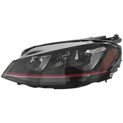 Rareelectrical - Headlight Compatible With 2015-2017 Volkswagen Golf Gti 1.4L 2.0L I4 Ea211 Ea888 Left Driver Side