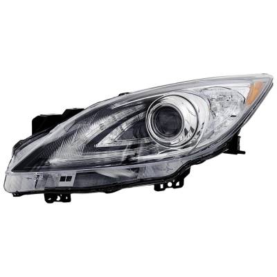 Rareelectrical - Headlight Compatible With 2010-2013 Mazda 3 3 Sport 2.0L 2.5L I4 Left Driver Side Xenon Repm100312
