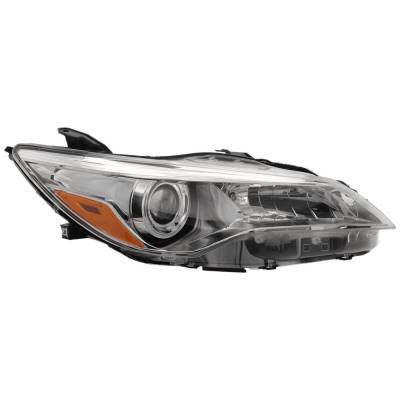 Rareelectrical - Headlight Compatible With 2015-2017 Toyota Camry 2.5L 3.5L I4 Right Passenger Side Halogen