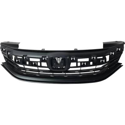 Rareelectrical - New OEM Replacement Textured Black Grille Assembly Compatible With Honda Accord Sport 4 Cyl 2.4L