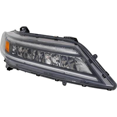 Rareelectrical - Headlight Compatible With 2016-2017 Honda Accord 2.4L 3.5L I4 K24w J35y Lfa Right Passenger Side Led