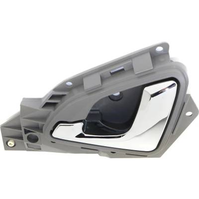 Rareelectrical - Front Left (Driver Side) Interior Door Handle Compatible With 2005-2010 Honda Odyssey Gray Bezel