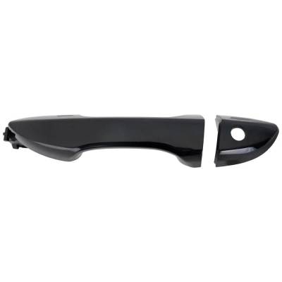 Rareelectrical - Front Driver Side Exterior Door Handle Compatible With 2014-2019 Toyota Corolla Smooth Black With