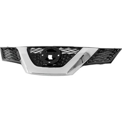Rareelectrical - New Painted Black Grille Assembly Compatible With Nissan Rogue Special Edition 4 Cyl 2.5L Rogue Sl 4
