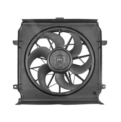 Rareelectrical - New Dual Cooling Fan Assembly With Shroud Compatible With 2004-2007 Jeep Liberty Sport Limited