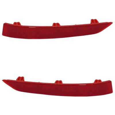 Rareelectrical - New Rear Left And Rear Right Bumper Reflector Compatible With Bmw 330E Xdrive Base 4 Cyl 2.0L 330E