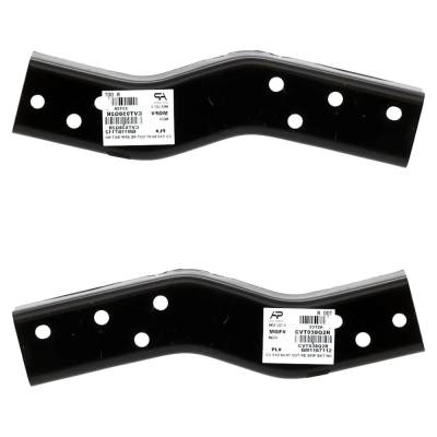 Rareelectrical - New Rear Left Outer And Rear Right Outer Bumper Bracket Compatible With Chevrolet Gmc S10 Base 6 Cyl
