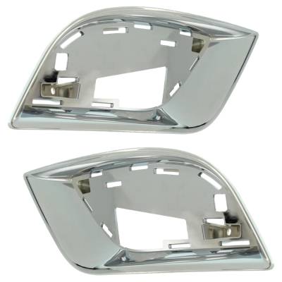 Rareelectrical - New Pair Of Grille Trim Compatible With Jeep Grand Cherokee Overland Grand Cherokee Summit 2017-2021