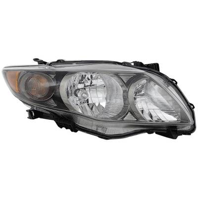 Rareelectrical - Headlight Compatible With 2009-2010 Toyota Corolla 1.8L I4 Right Passenger Side Halogen Rept100101q