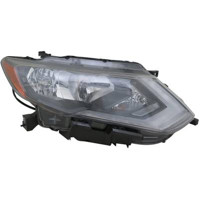 Rareelectrical - New Right Headlights Compatible With Nissan Rogue S Sl Hybrid Sport Utility 4-Door 2.0L 2.5L 2018