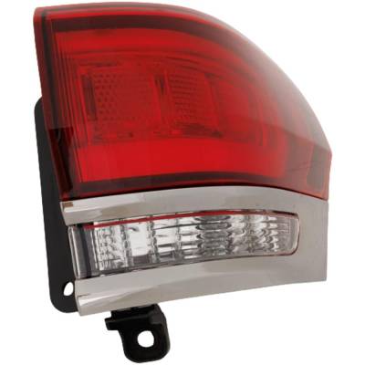 Rareelectrical - Tail Light Compatible With 2014-2022 Jeep Grand Cherokee 3.6L 5.7L V6 Right Passenger Side Halogen