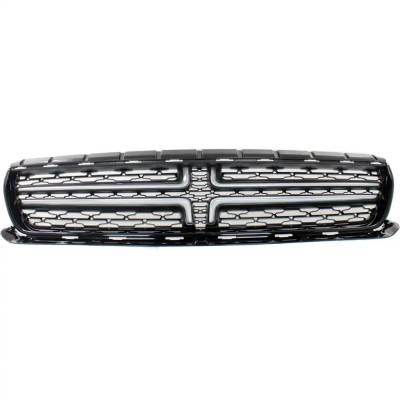 Rareelectrical - New Textured Satin Nickel Grille Assembly Compatible With Dodge Charger Scat Pack 392 Widebody 8 Cyl